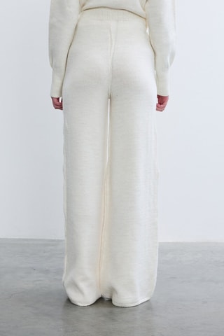 Pantaloni wide legs  - Bianco