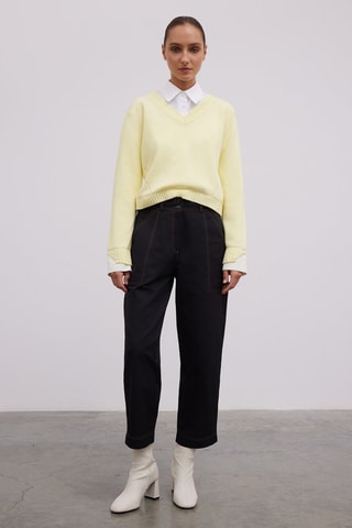 Pantaloni carrot  - Nero