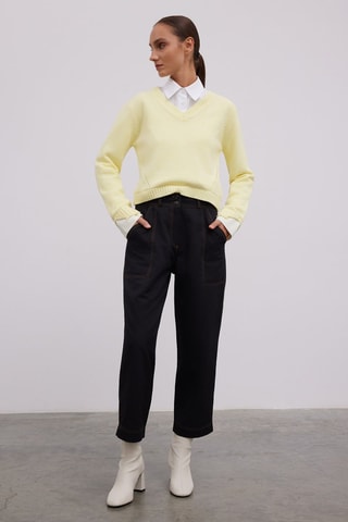 Pantaloni carrot  - Nero