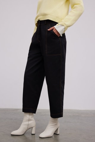 Pantaloni carrot  - Nero