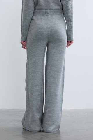 Pantaloni wide legs  - Grigio