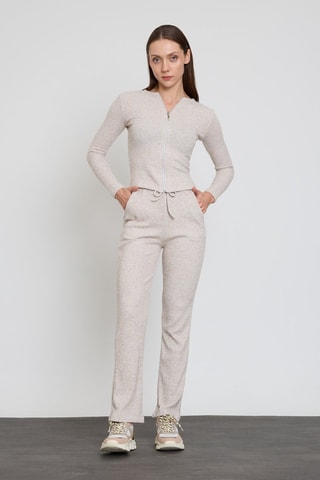 Cardigan e pantaloni  - Grigio