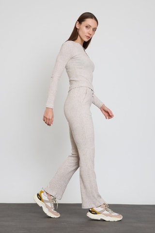 Cardigan e pantaloni  - Grigio