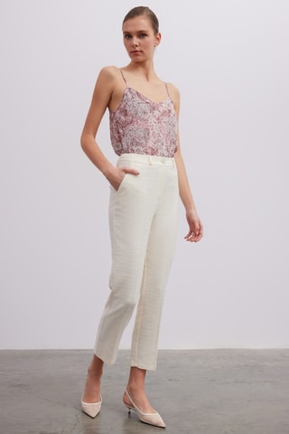 Pantaloni carrot  - Bianco