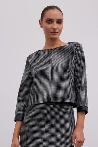 Blusa  - Grigio e nero