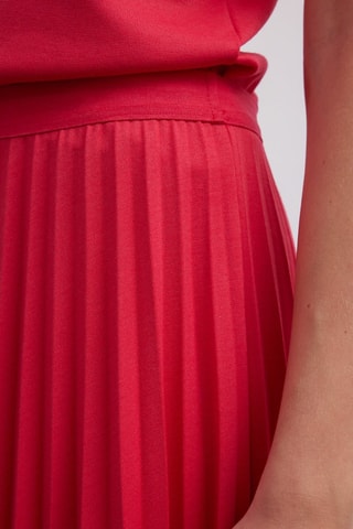 Gonna plissé  - Beige e rosso