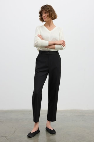 Pantaloni carrot  - Nero