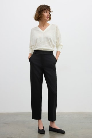 Pantaloni carrot  - Nero