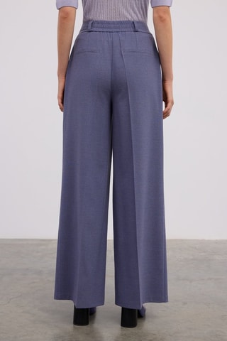 Pantaloni wide legs  - Blu