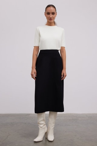 Gonna taglio dritto  - Nero