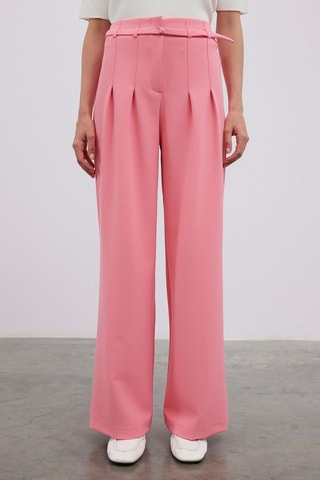 Pantaloni wide legs  - Rosa