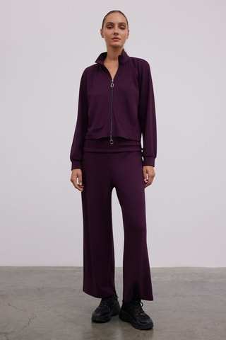 Pantaloni wide legs  - Viola