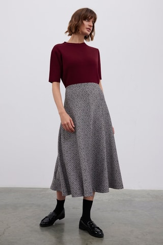 Gonna midi  - Nero e bianco