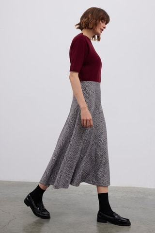 Gonna midi  - Nero e bianco