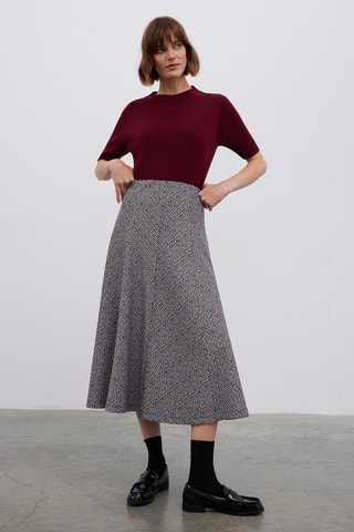 Gonna midi  - Nero e bianco