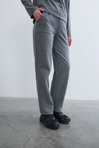 Pantaloni straight  - Grigio