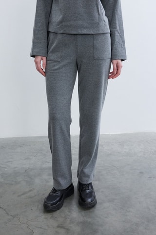 Pantaloni straight  - Grigio