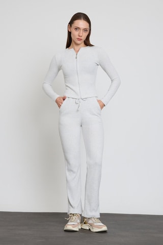 Cardigan e pantaloni  - Grigio