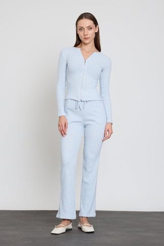 Cardigan e pantaloni  - Blu