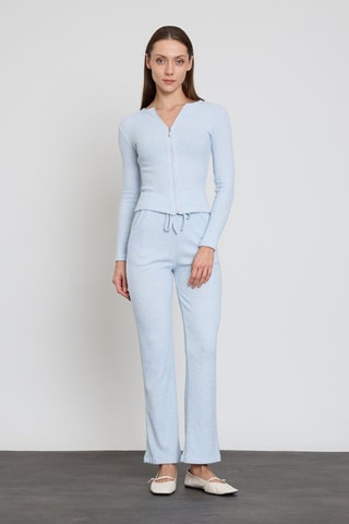 Cardigan e pantaloni  - Blu