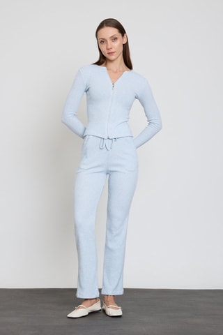 Cardigan e pantaloni  - Blu