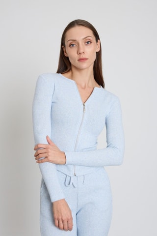 Cardigan e pantaloni  - Blu