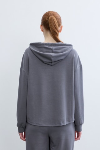 Felpa con cappuccio  - Grigio