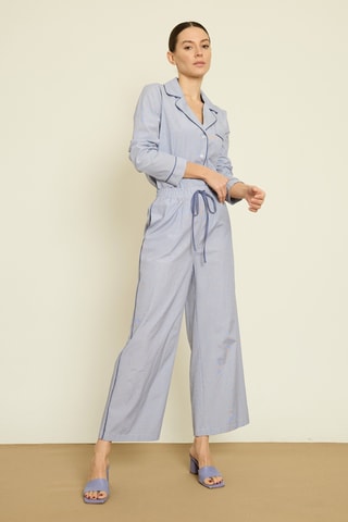 Pantaloni wide legs - Blu