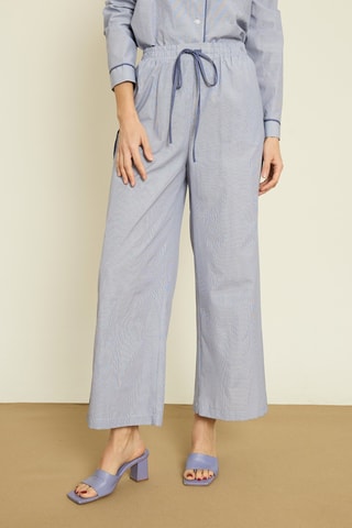 Pantaloni wide legs - Blu