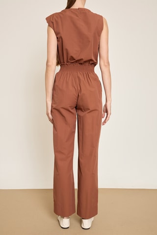 Pantaloni wide legs - Marrone