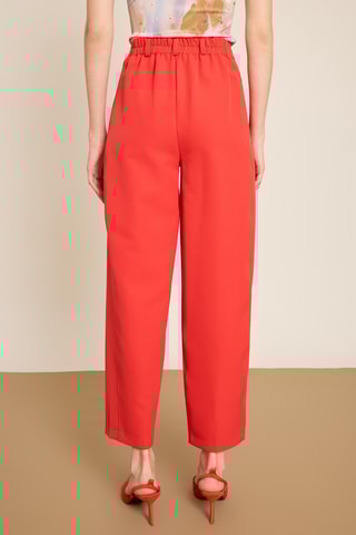 Pantaloni carrot 7/8 - Rosso