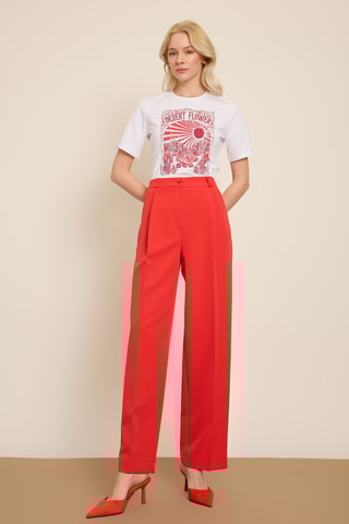 Pantaloni carrot - Rosso