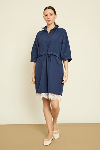 Abito taglio dritto - Navy