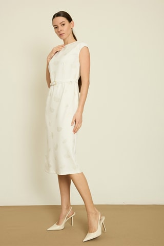 Abito taglio dritto - Beige