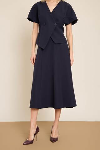 Gonna midi - Navy