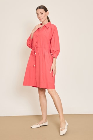 Abito a camicia - Corallo