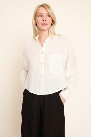 Camicia in lino - Beige