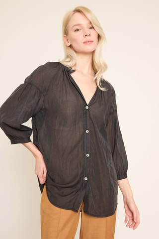 Camicia loose - Nero