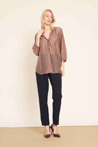 Camicia loose - Marrone