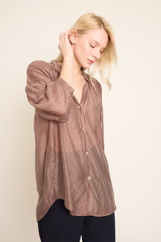 Camicia loose - Marrone