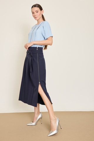 Gonna plissé - Navy