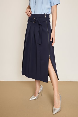 Gonna plissé - Navy