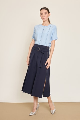 Gonna plissé - Navy