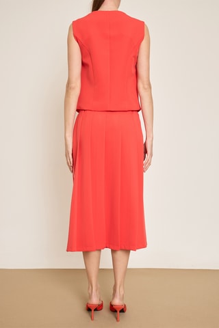 Gonna plissé - Rosso