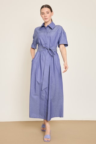 Abito a camicia - Blu