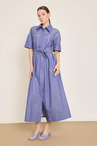 Abito a camicia - Blu