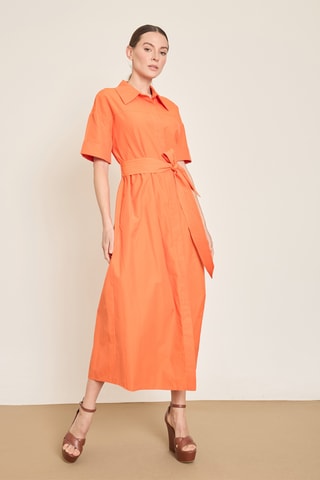 Abito a camicia - Arancione