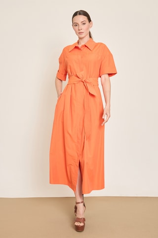 Abito a camicia - Arancione