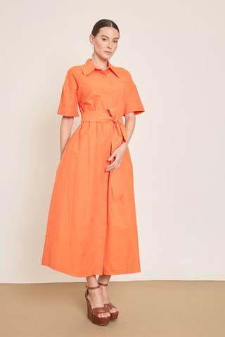 Abito a camicia - Arancione