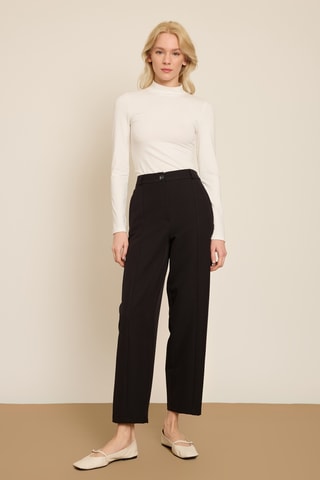 Pantaloni carrot 7/8 - Nero